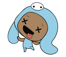 Browny-Blue sticker #2138340