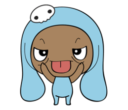 Browny-Blue sticker #2138341