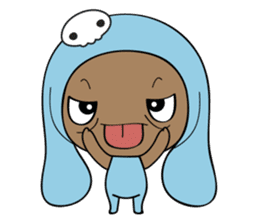 Browny-Blue sticker #2138341