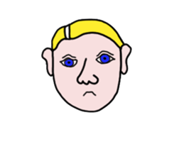 Blonde people sticker #2138594