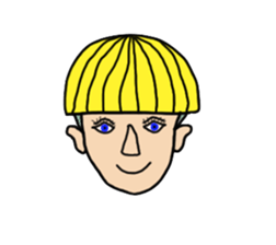 Blonde people sticker #2138602