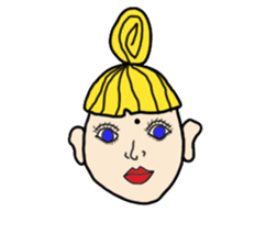 Blonde people sticker #2138603