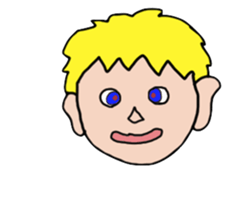 Blonde people sticker #2138623