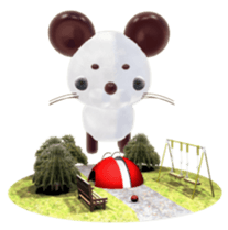 Paon of surprise animal sticker #2139058