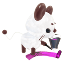 Paon of surprise animal sticker #2139060