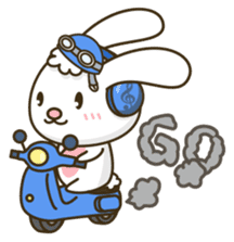 Music Rabbit sticker #2139709