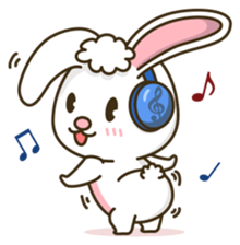 Music Rabbit sticker #2139718
