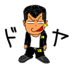 THIRTEEN JAPAN JAPANESE BAD BOY Sticker sticker #2140375