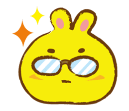 A bespectacled rabbit sticker #2143024