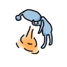 The alien enjoying himself sticker #2143390