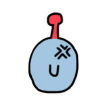 The alien enjoying himself sticker #2143393