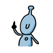 The alien enjoying himself sticker #2143398