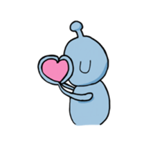 The alien enjoying himself sticker #2143400