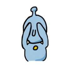 The alien enjoying himself sticker #2143403