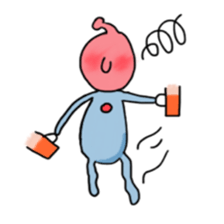 The alien enjoying himself sticker #2143409