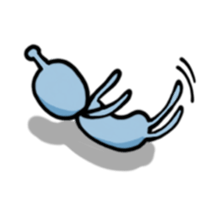 The alien enjoying himself sticker #2143418