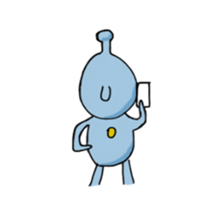 The alien enjoying himself sticker #2143419