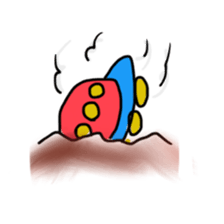 The alien enjoying himself sticker #2143420