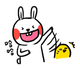 Lazy Rabbit & Mr.Chu sticker #2143589