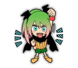 Mischievous cute girls sticker #2144808