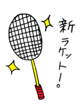 badminton sticker #2146376