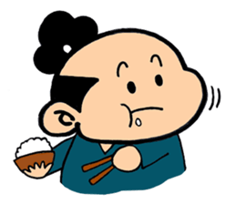 child samurai zen sticker #2146945