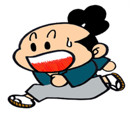 child samurai zen sticker #2146947