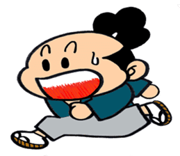 child samurai zen sticker #2146947