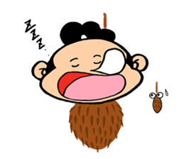 child samurai zen sticker #2146958