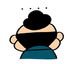 child samurai zen sticker #2146959