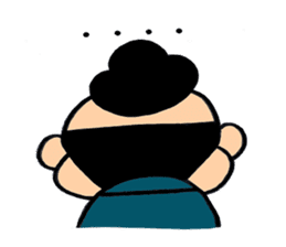 child samurai zen sticker #2146959