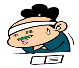 child samurai zen sticker #2146960