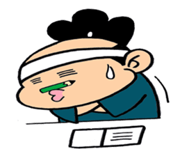 child samurai zen sticker #2146960