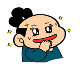 child samurai zen sticker #2146963