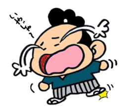 child samurai zen sticker #2146967