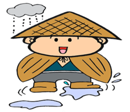 child samurai zen sticker #2146969