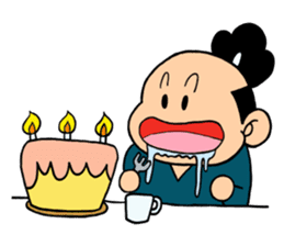 child samurai zen sticker #2146975