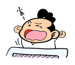 child samurai zen sticker #2146979