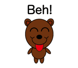 Peace Bear ( English ) sticker #2147255
