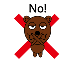 Peace Bear ( English ) sticker #2147257