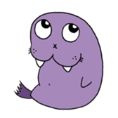 Purple Walrus sticker #2147824