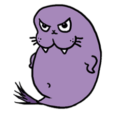 Purple Walrus sticker #2147825