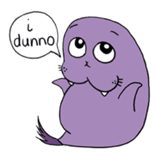 Purple Walrus sticker #2147830