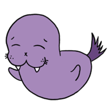 Purple Walrus sticker #2147833