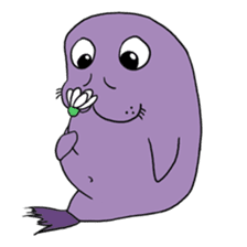 Purple Walrus sticker #2147837