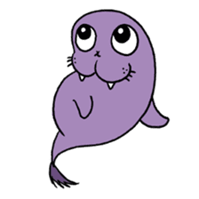 Purple Walrus sticker #2147843