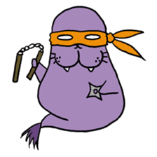 Purple Walrus sticker #2147846