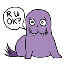 Purple Walrus sticker #2147851
