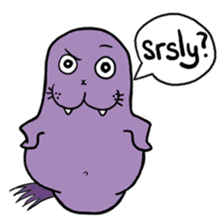 Purple Walrus sticker #2147854