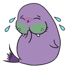 Purple Walrus sticker #2147855